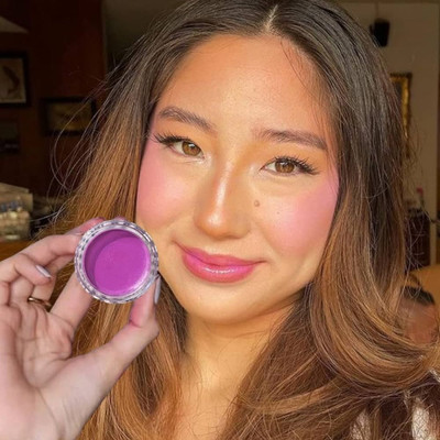 MYEONG Lip and Cheek Tint Creamy Matte Finish Berry Shade Blush Tint(Berry)
