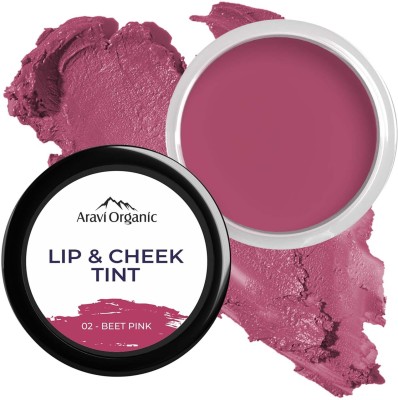 Aravi Organic Lip & Cheek Tint For Nourishes & Hydrates Lips,Blush & Eyeshadow - Beet Pink Beet Pink(Pack of: 1, 10 g)