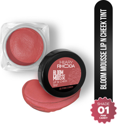 Hilary Rhoda Bloom Mousse Lip N Cheek Tint | Waterproof & Smudge-Proof | Matte Finish - Pink Candy(Pack of: 1, 5 g)