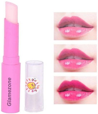 Glamezone Pink Magic Lipbalm Pack of 1 Strawberry(Pack of: 1, 10 g)