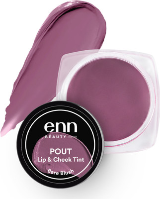 ENN Pout 3 In 1 Lip,Cheek Tint & Blush With SPF 10 For Face, Lips & Eyelids - Bare Blush(Pack of: 1, 4 g)