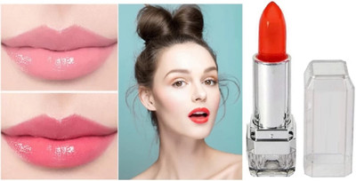 HUZURLU GEL LIPSTICK TRANSPARENT LONG LASTING & WATERPROOF COLOR CHANGING GEL fruit(Pack of: 1, 3.6 g)