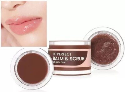 EVERERIN Best Balm & Scrub with Coffe Extract for Pigmented Lips Women & Men Scrub coffee(Pack of: 1, 7 g)