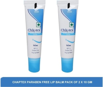 INTAS Chaptex Pack of 2 SPF 15 Lip Balm NA(Pack of: 2, 10 g)