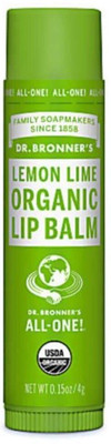 Dr. Bronner's Magic Soaps Organic Lip Balm, Lemon Lime Lemon Lime(Pack of: 1, 4 g)