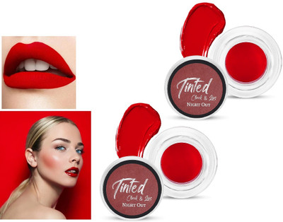 Emijun red lip tint Long Lasting Waterproof chocolate(Pack of: 2, 6 g)