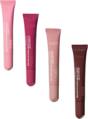 BRM TRADERS Super Stay Lip Tint Lip and Cheek Color Matte Finish 12Hr Stay Lip Balm Multicolor(Pack of: 4, 10 g)