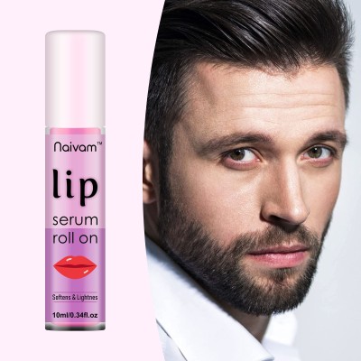 Naivam Lip Serum - Lip Shine, Glossy, Soft With Moisturizer - 10ml Rose(Pack of: 1, 10 g)