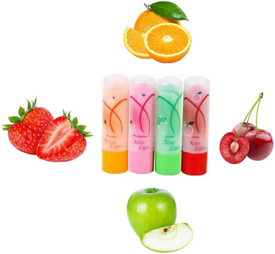 SEUNG HIGH PIGMENT 3D LIP BALM FOR SOF LIPS FRUITS(Pack of: 4, 12 g)