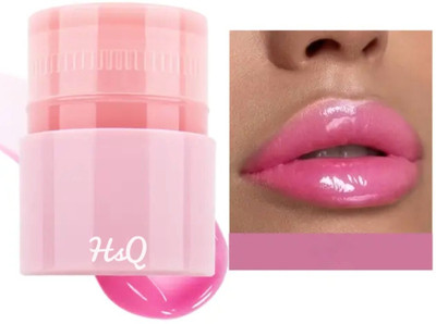 HSQ Twist Up Lip Balm | Glossy Tinted Lip Care for Soft Lips mix fruit(Pack of: 1, 5 g)