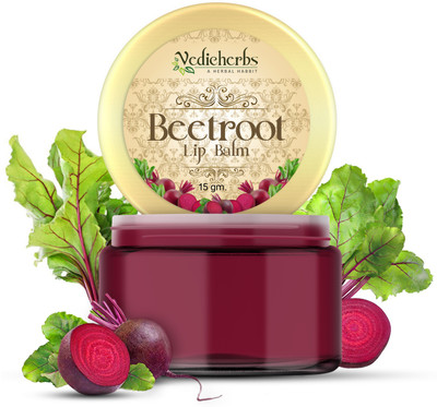 Vedicherbs Beetroot Lip Balm with Natural Beetroot Extract | Pinky Goodlooking Nourished Lips Beetroot(Pack of: 1, 15 g)