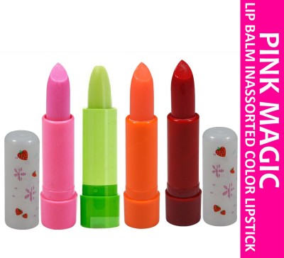 AMOSFIA Jelly Lip Balm Moisturizing Lip Natural Honey Sexy Lip FRUITS(Pack of: 4, 4.14 g)