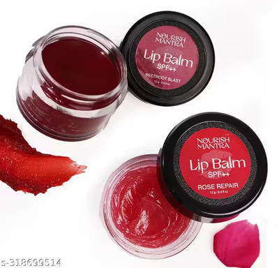 PAOUD Beetroot Lip Balm Pack of 2 | Herbal Lip Balm with Beetroot Extract Beetroot 10g BEETROOT(Pack of: 2, 10 g)