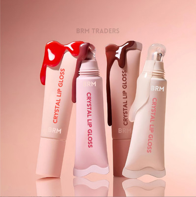 BRM TRADERS Crystal Tint Lip Balm 4 Colors Fruit Glossy Soft Pigment Long Lasting Lip Balm Multiflavour(Pack of: 4, 6 g)