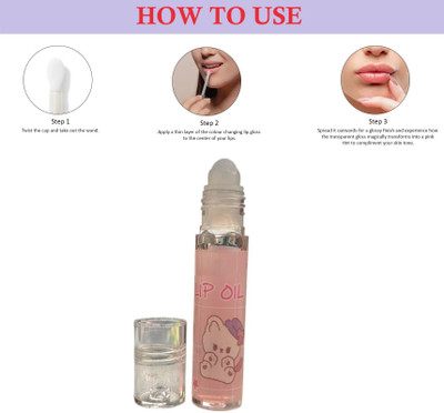 AMOSFIA LIP SHINE ROLL ON GLOSS(10 ml, Transparent)