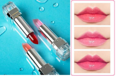 YAWI Gel Color Changing Waterproof Lipstick Combo Set(10.8 g, Multicolor)