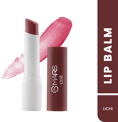 MARS Tinted Lip Balm Enriched with Shea Butter| Non-Sticky & Moisturizing (LICHI)(Pack of: 1, 3 g)