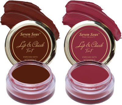Seven Seas Lips & Cheek Tint Pack OF 2 With Enriched With Vitamin C Maroon, Mandy(Pack of: 2, 16 g)