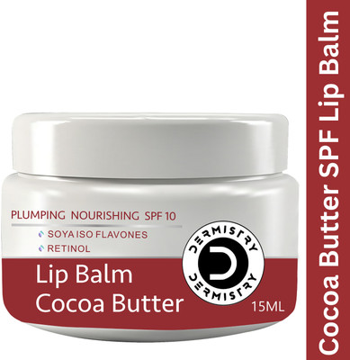 DERMISTRY SPF10 Plumping Nourishing Lip Balm for Dry Dark Chapped Pigmented Lips Retinol Scrub(15 ml)