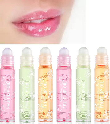 Neycare Roll On Lip Serum For Dark Lips & Pigmentation Or Glossy & Shiny Lips Fruits(Pack of: 6, 18 g)