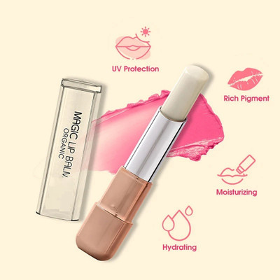 Emijun Pigmented Color Changing Lip Balm coconut(Pack of: 1, 3 g)