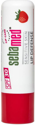 Sebamed Lip Defense, Strawberry|SPF 30 + Vit E, Jojoba Oil, Chamomile| STRAWBERRY(Pack of: 1, 4.8 g)