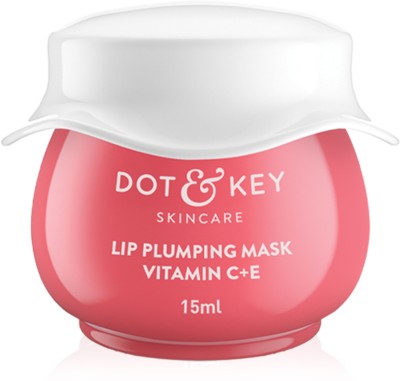 Dot & Key Vitamin C + E Mask with Shea Butter for Dry, Dark Lips, Tinted Balm Cherry(Pack of: 1, 15 g)