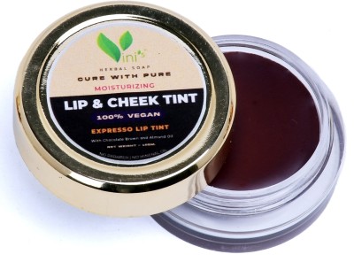 vinis herbal soap Organic Expresso Lip & Cheek Tint, Creamy Matte Finish Lip Balm for women COFFEE(Pack of: 1, 10 g)