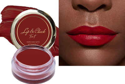 luzimaisa Multipurpose Tint for Cheeks and Lips - Enriched with Vitamin E fire red(Pack of: 1, 8 g)