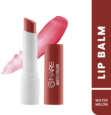 MARS Aqua Splash Tinted Lip Balm Enriched with Shea Butter| Non-Sticky & Moisturizing (WATERMELON)(Pack of: 1, 3 g)