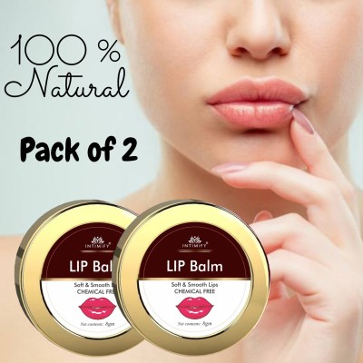 INTIMIFY Lip Balm for Sm*ker Men Dark Lips Heal Cracked Lips Girls Men & Women Pack of 2 Natural(Pack of: 2, 20 g)