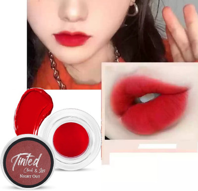 Emijun Matte Lip Tint & Cheek Tinted Blusher chocolate(Pack of: 1, 3 g)