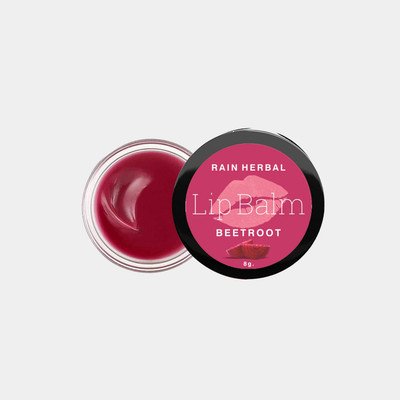 Rain HERBAL BeetRoot Lip Balm with Desi Ghee for Hydrated & Nourishing Lips Beetroot(Pack of: 1, 8 g)