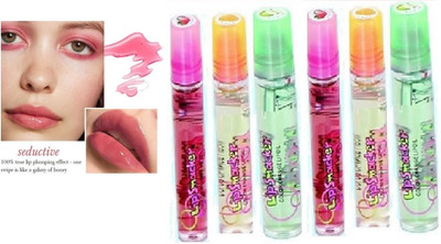 AMOSFIA waterproof, moisturizing lip gloss FRUIT(Pack of: 6, 18 g)