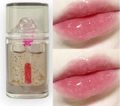 Jiwoo Lip Plumper Gloss Crystal Jelly Oil Lip Tint Korean Lip Stain stowberry(Pack of: 1, 6 g)