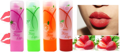 Libline Color Changing Glossy Lip balm FRUITY(Pack of: 4, 10 g)