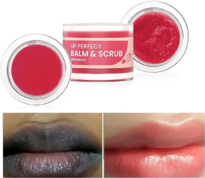 EVERERIN Lip Moisturizing For Dry And Chapped Lips For Smooth And Bright Lips Scrub Strawerry(Pack of: 1, 7 g)