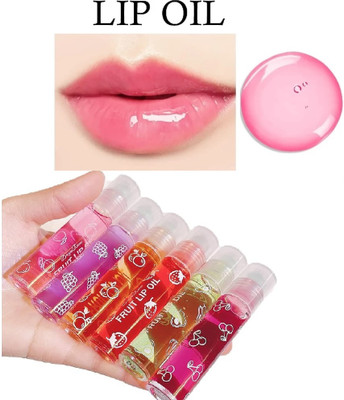 GABBU Juice Lip Gloss Balm Pack of 6 Multicolour// fruit(Pack of: 6, 12 g)
