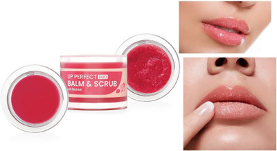 REIMICHI Lip scrub and Balm combo for tanned, Pigmented, chapped, darkened lips beetroot(Pack of: 1, 1.7 g)