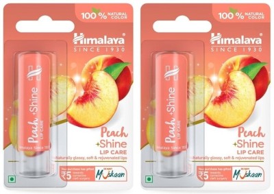 HIMALAYA Peach Shine Lip Care | Peach(Pack of: 2, 4.5 g)