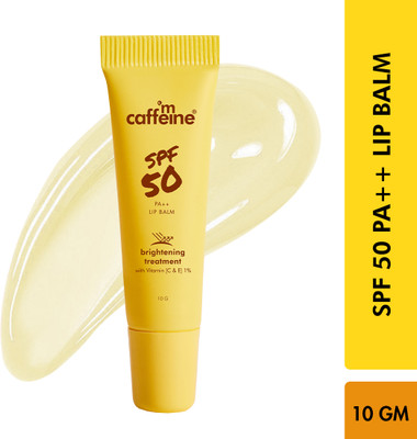 mCaffeine SPF 50 PA++ Lip Balm | Cocoa Butter(Pack of: 1, 10 g)