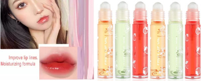 AMOSFIA HD Roll On Lip For Shiny & Glossy Moisturizing & Nourishing Effect Fruits(Pack of: 6, 18 g)