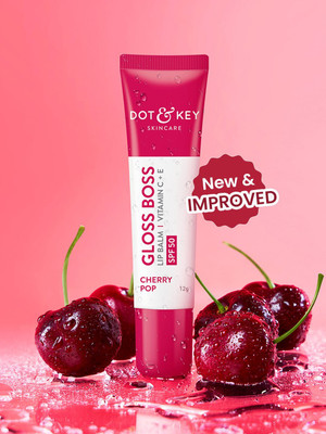 Dot & Key Cherry Lip Balm Spf 30 For Smooth Soft Lips,Tinted Balm For Glossy Soft Lips Cherry Pop(Pack of: 1, 12 g)