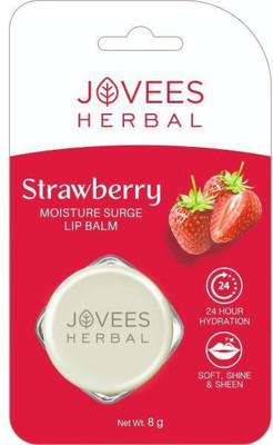 Jovees Herbal Strawberry Moisture Surge Lip Balm-8 g Strawberry(Pack of: 1, 8 g)