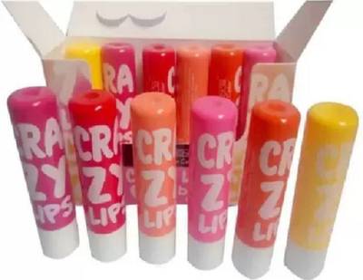YELGO Lips Trending Lipstick Mix Color Lip Balm Pack of 12 (Multicolor) MIX 10 g Fruit fruit