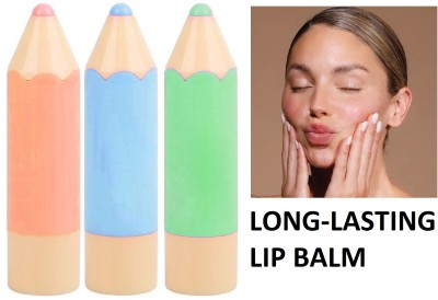 WOONGMI Natural color pencil lip balm Fruity(Pack of: 3, 10.5 g)