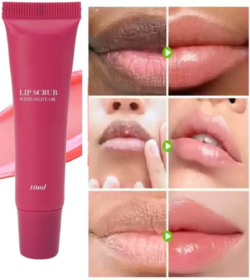 GABBU best Lip Scrub Balm for Lightening and Brightening Dark Lips - (Lip Scrub) fruit(Pack of: 1, 10 g)