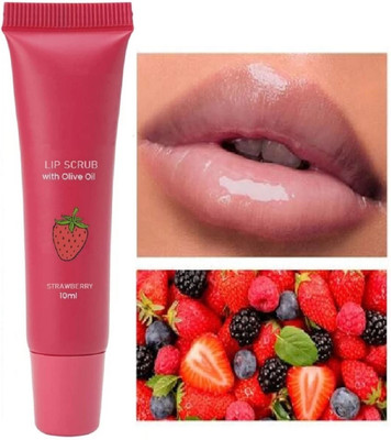 HUZURLU Lip Moisturizing For Dry And Chapped Lips For Smooth And Bright Lips strawberry(Pack of: 1, 10 g)