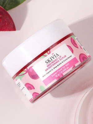 SKIVIA Lip Brightening Scrub With Vitamin E & Shea Butter Beetroot(Pack of: 1, 12 g)