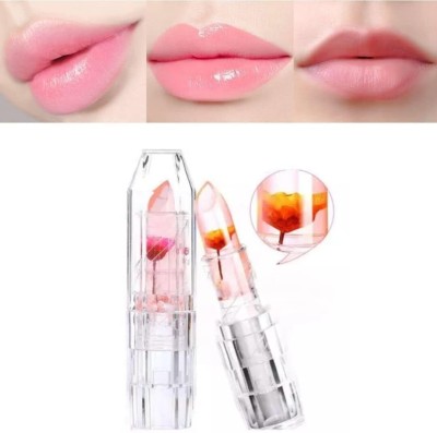 navjai Waterproof Flower Lipstick Jelly Transparent Color Changing Magic Lipstick 1Pcs Fruity(Pack of: 1, 25 g)